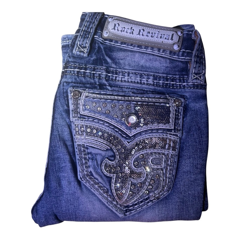 Rock Revival Jeans Size 23/28 Bootcut Short Used